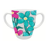 Mug, Lid & Tray Bundle - Teal Cerise Floral