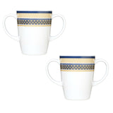 Two Handled Mug - White - Pack of 2