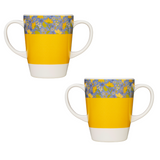 Two Handled Mug - Yellow - Pack of 2